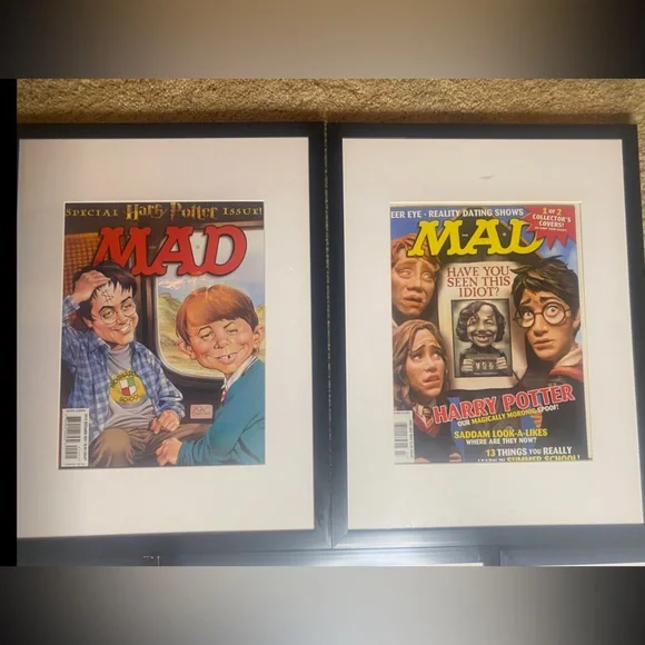 RARE Lot of 12 MAD magazine collection Batman Harry Potter Bush